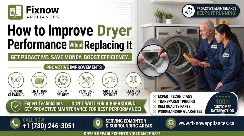 How to Improve Dryer Performance Without Replacing It | FixNow Appliances